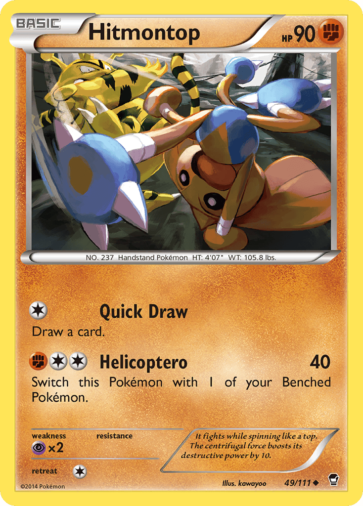 Hitmontop Pokémon card