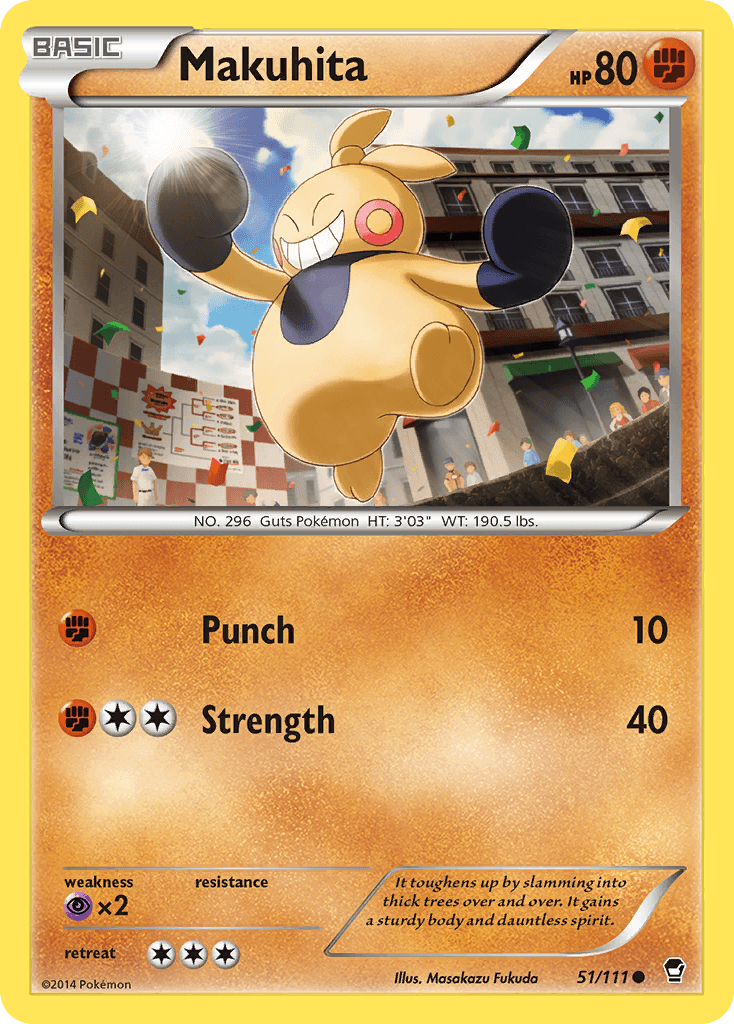Makuhita Pokémon card