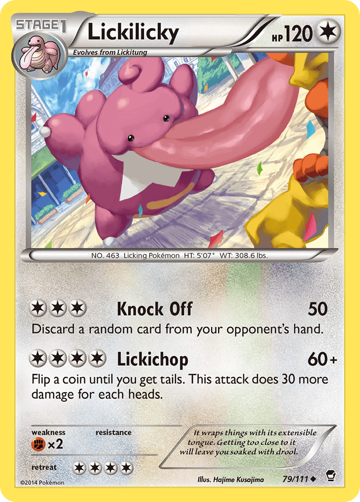 Lickilicky Pokémon card