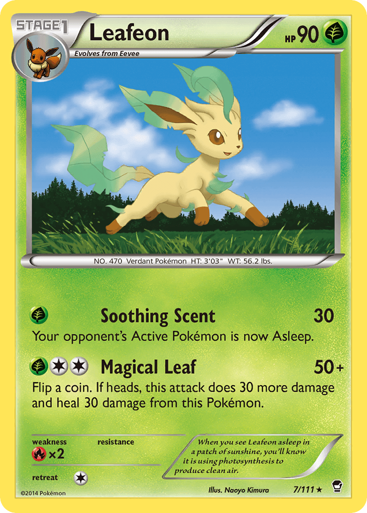 Leafeon Pokémon card