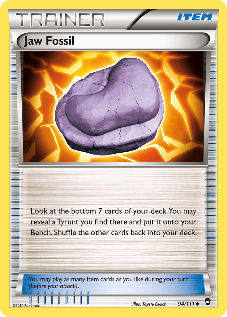 Jaw Fossil Pokémon card