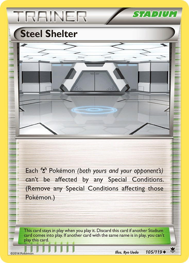 Steel Shelter Pokémon card