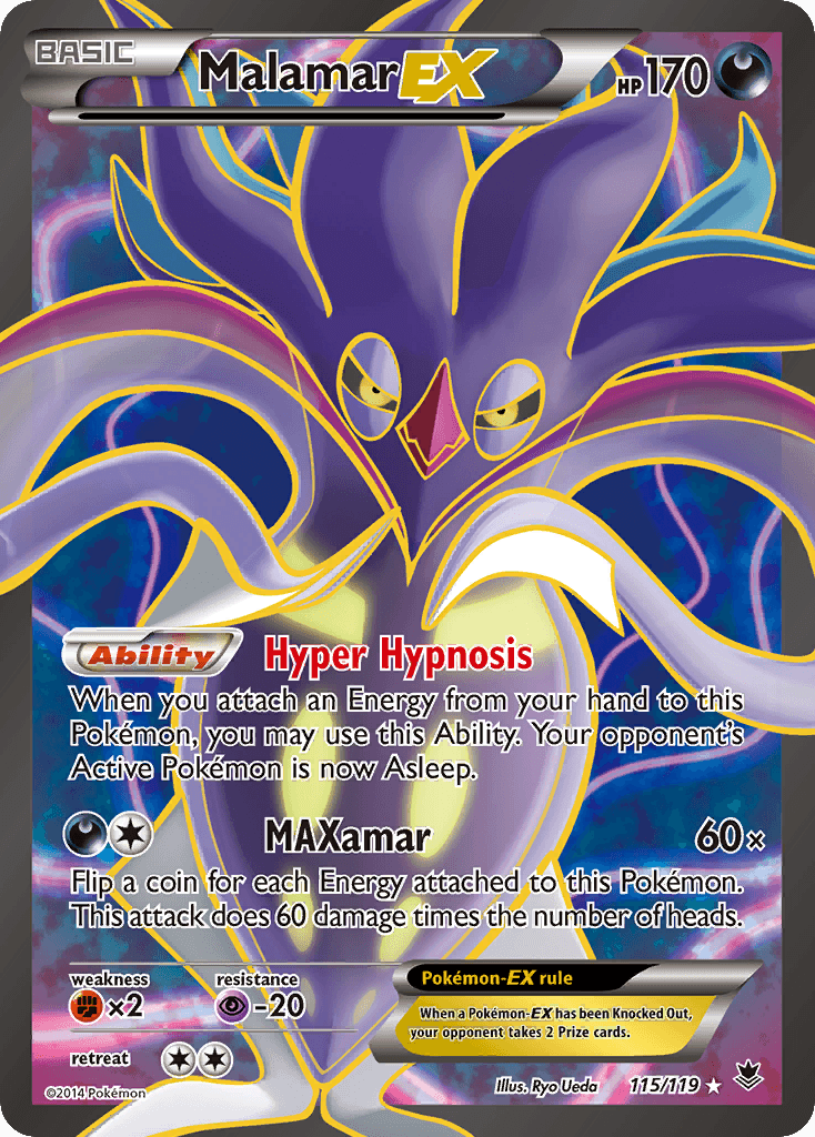Malamar-EX Pokémon card