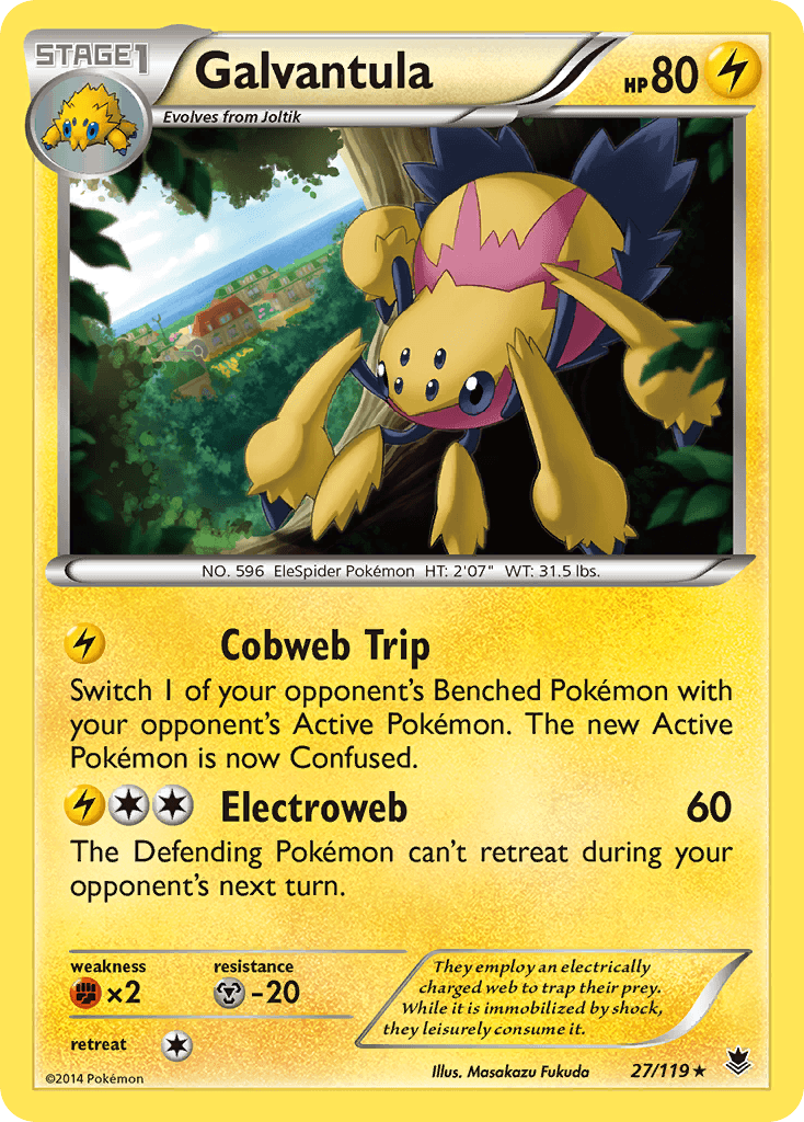 Galvantula Pokémon card