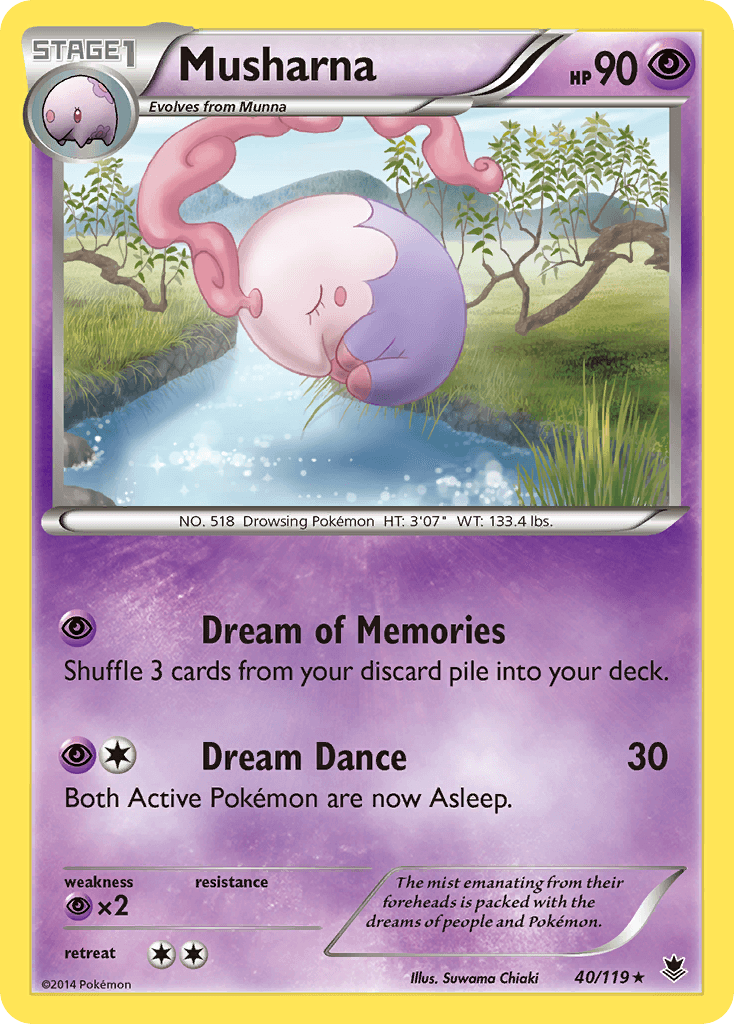 Musharna Pokémon card