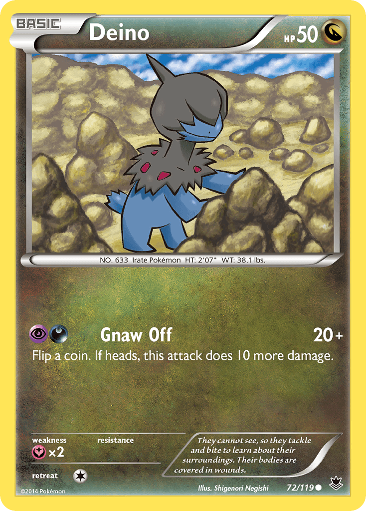 Deino Pokémon card