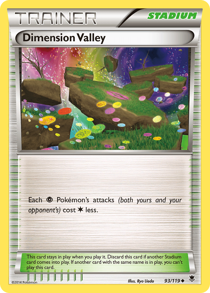 Dimension Valley Pokémon card