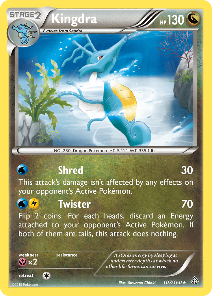 Kingdra Pokémon card