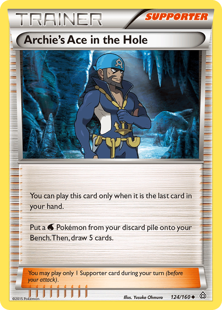 Archie's Ace in the Hole Pokémon card