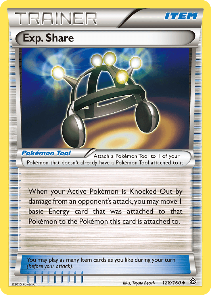 Exp. Share Pokémon card