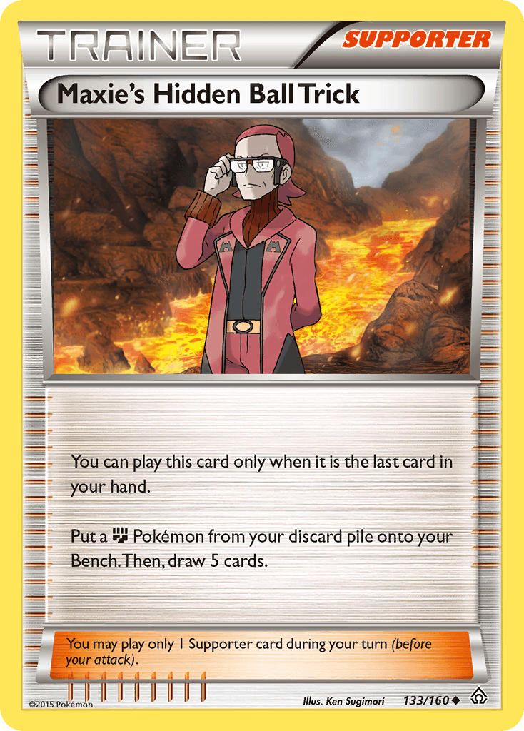 Maxie's Hidden Ball Trick Pokémon card
