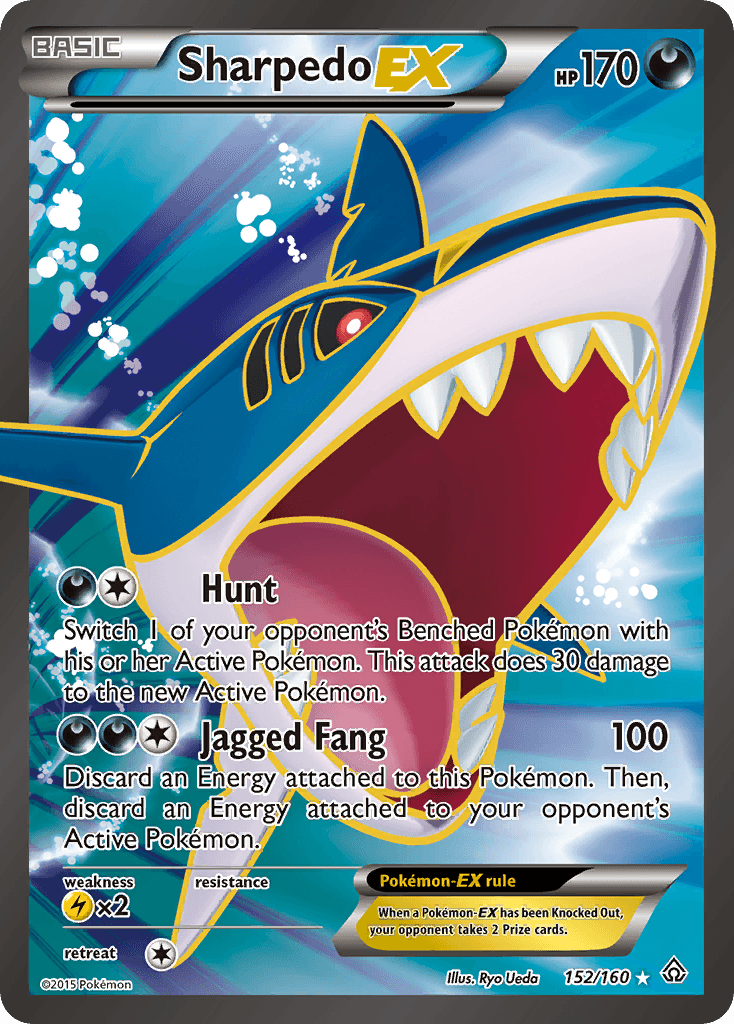 Sharpedo-EX Pokémon card