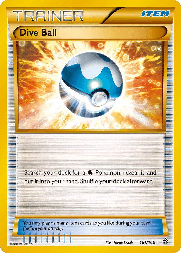 Dive Ball Pokémon card