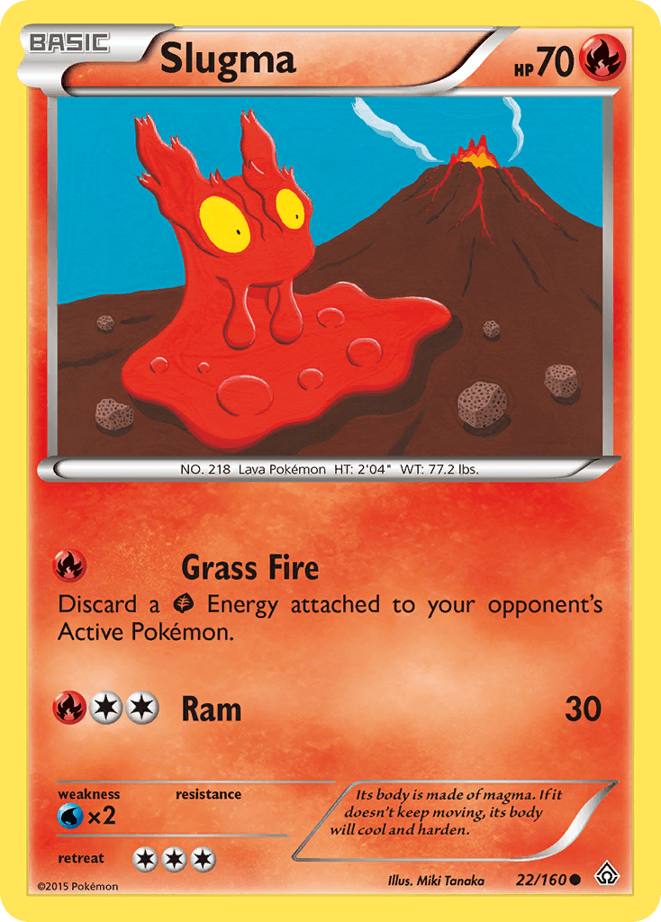 Slugma Pokémon card