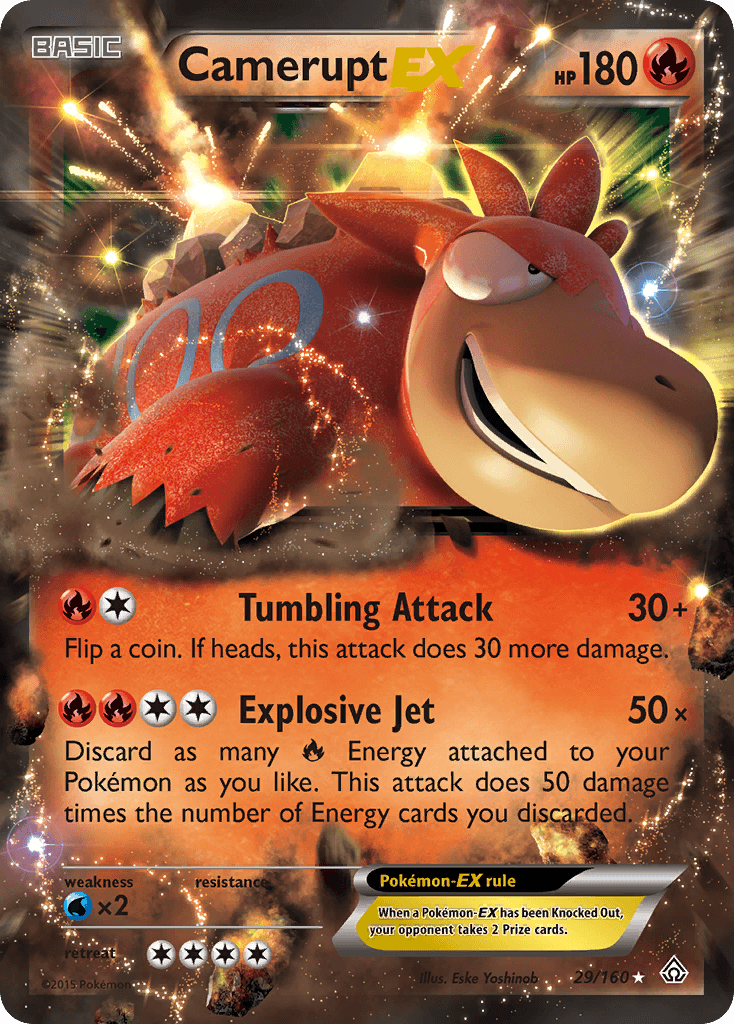 Camerupt-EX Pokémon card