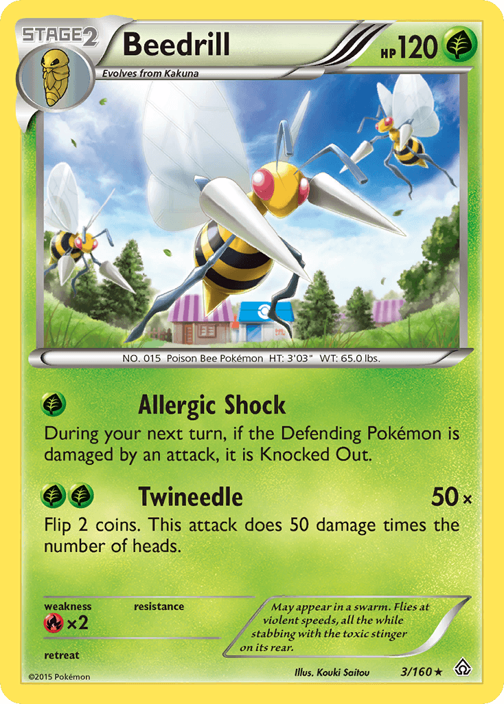 Beedrill Pokémon card