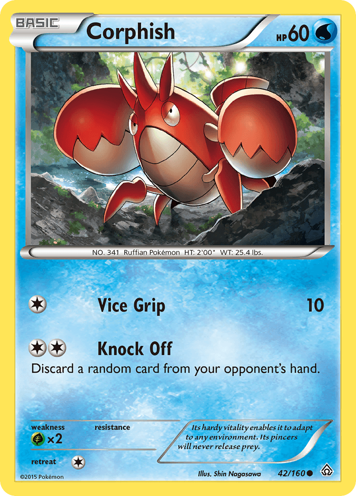 Corphish Pokémon card