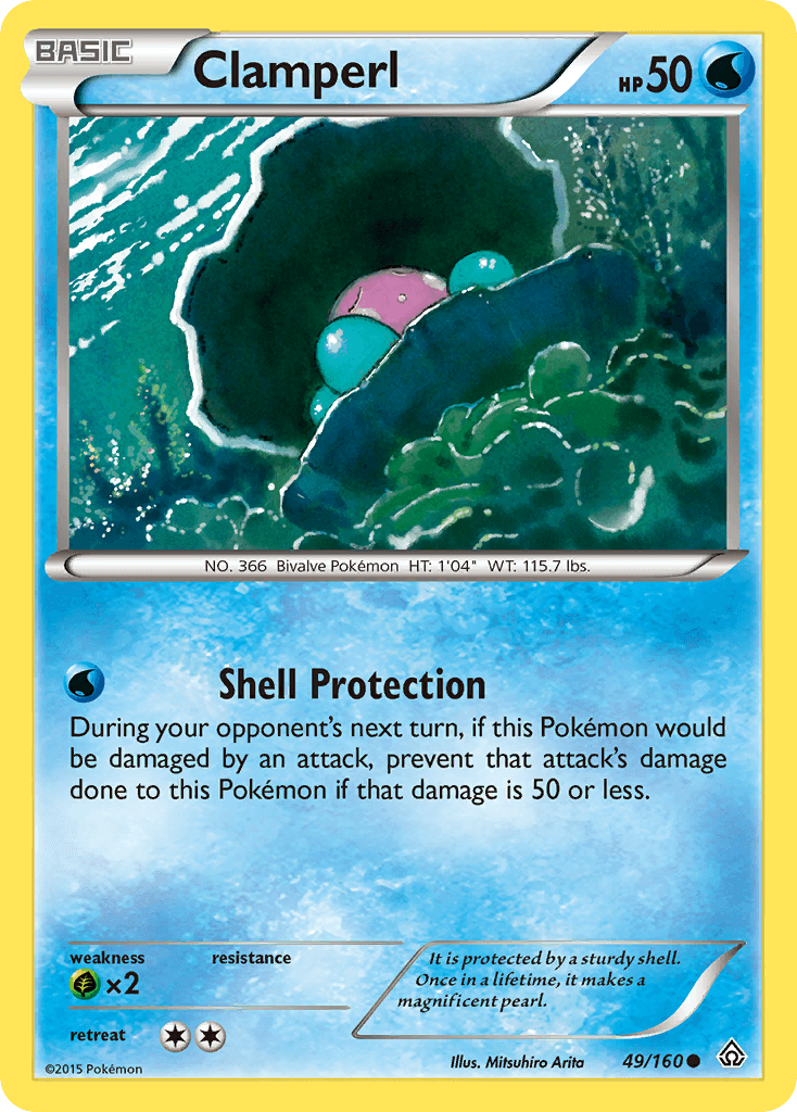 Clamperl Pokémon card