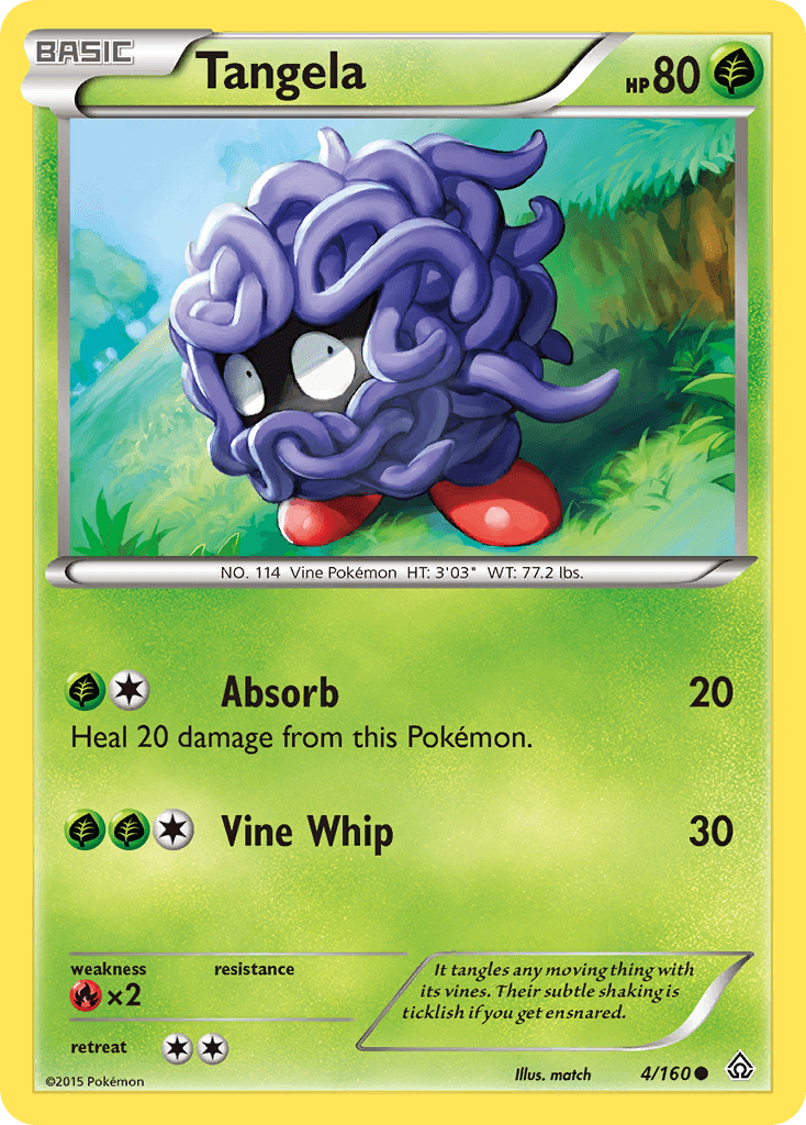 Tangela Pokémon card