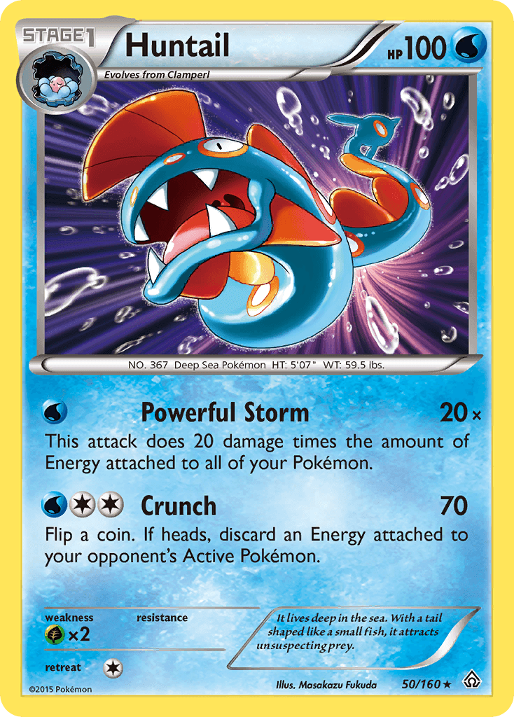 Huntail Pokémon card