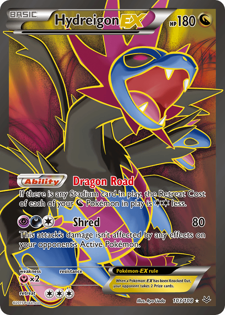 Hydreigon-EX Pokémon card