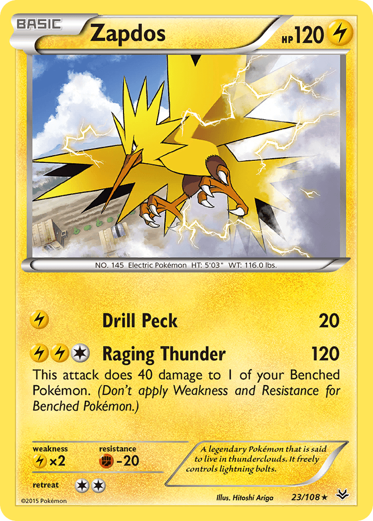 Zapdos Pokémon card
