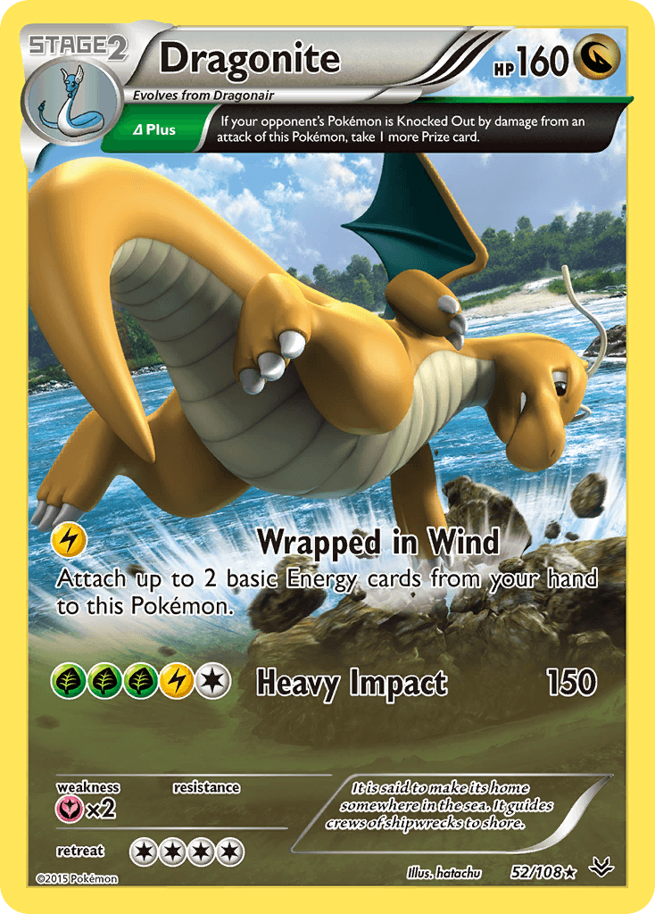 Dragonite Pokémon card