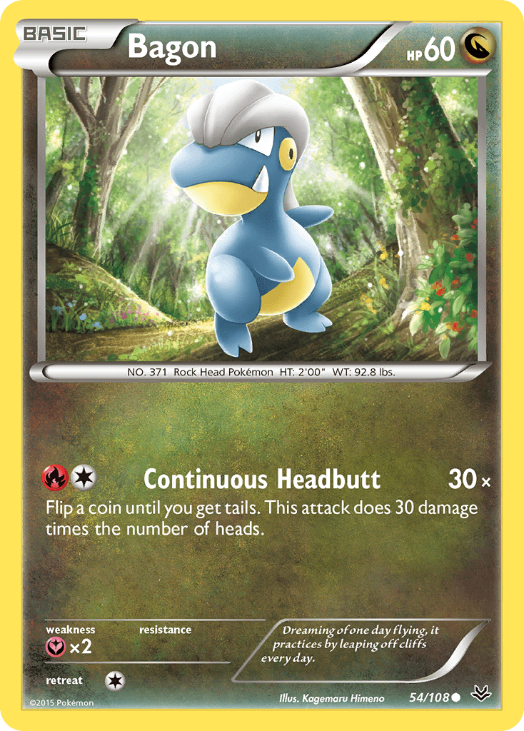 Bagon Pokémon card