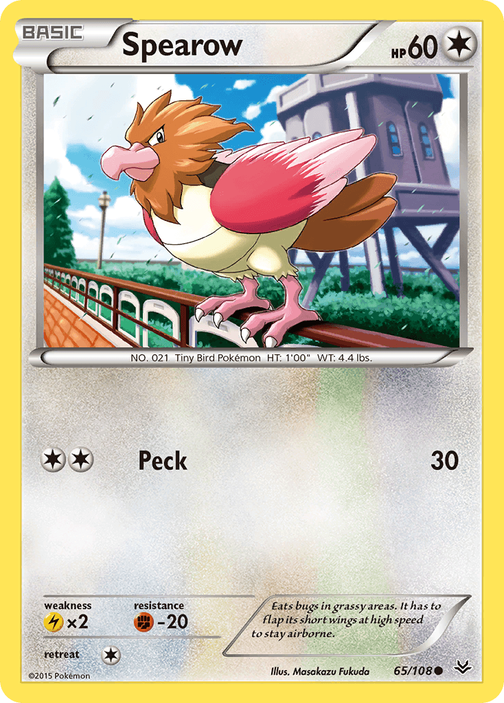 Spearow Pokémon card