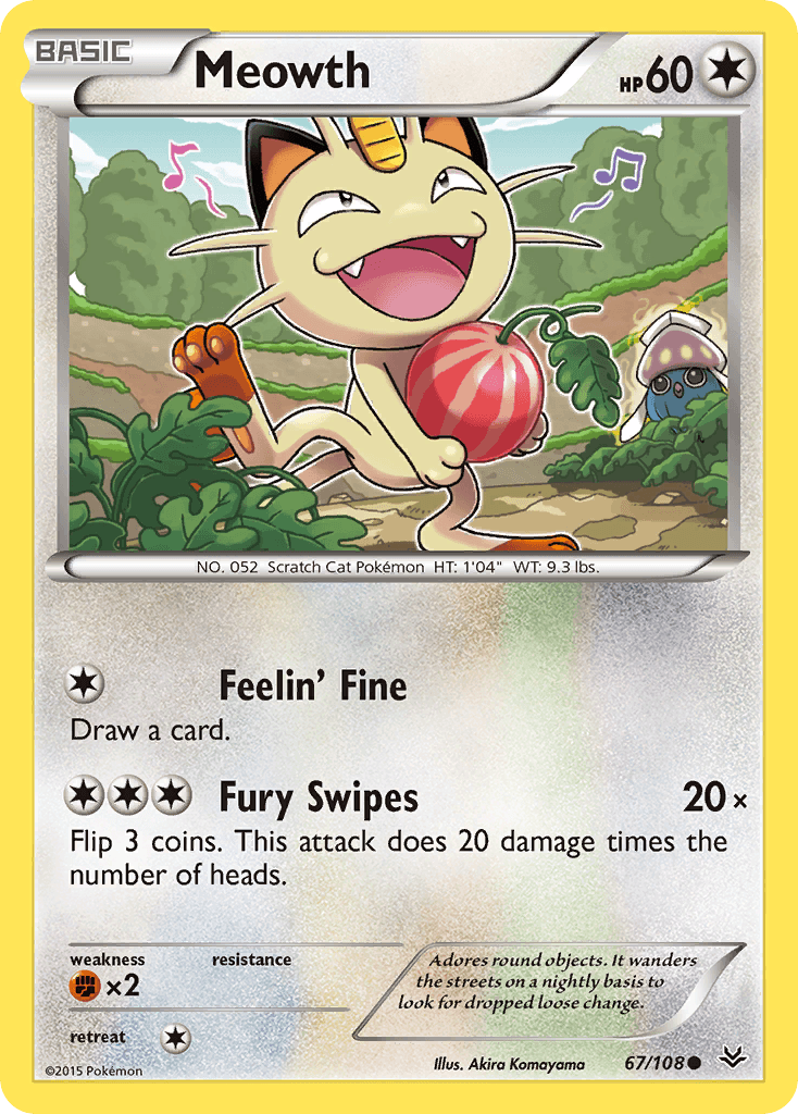 Meowth Pokémon card