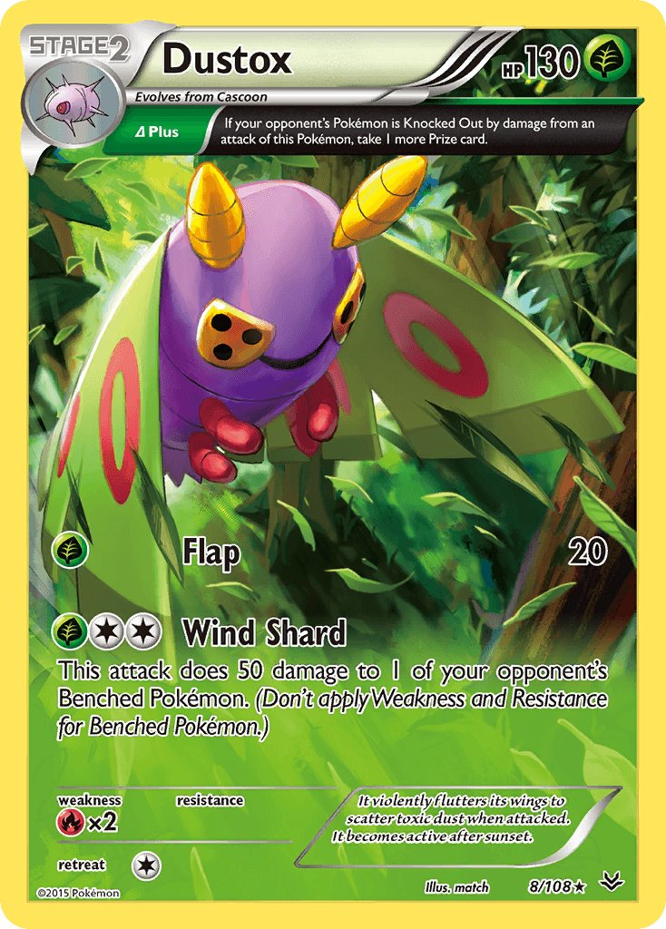 Dustox Pokémon card