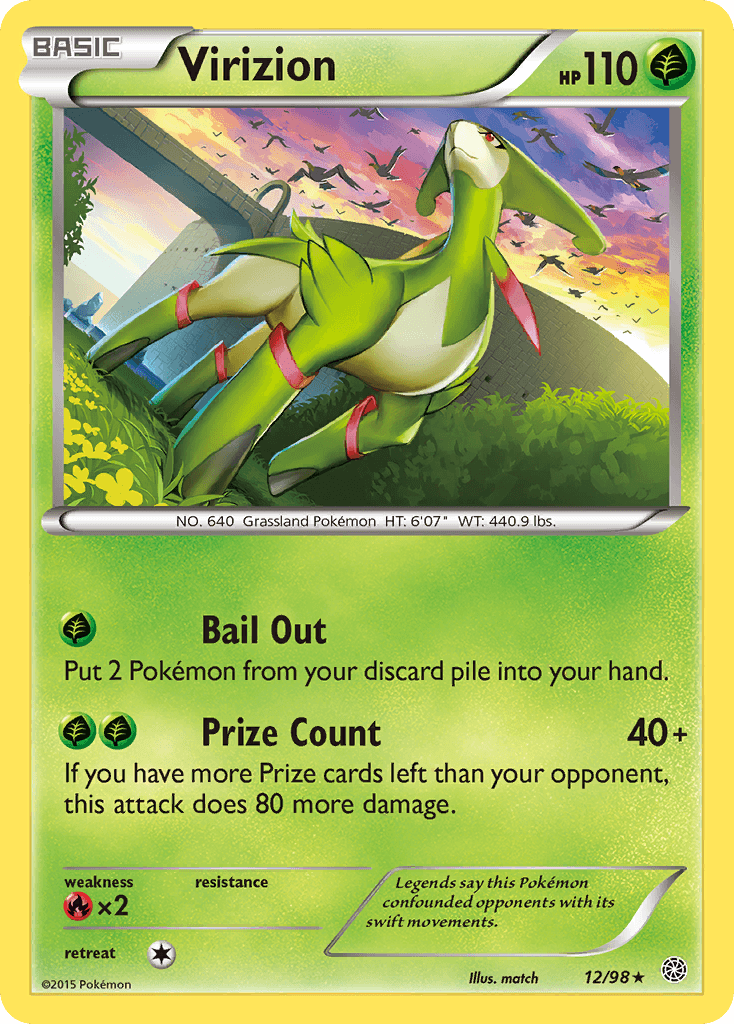 Virizion Pokémon card