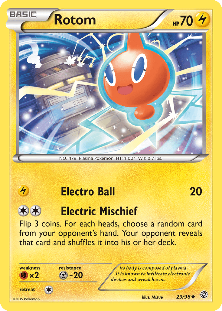 Rotom Pokémon card