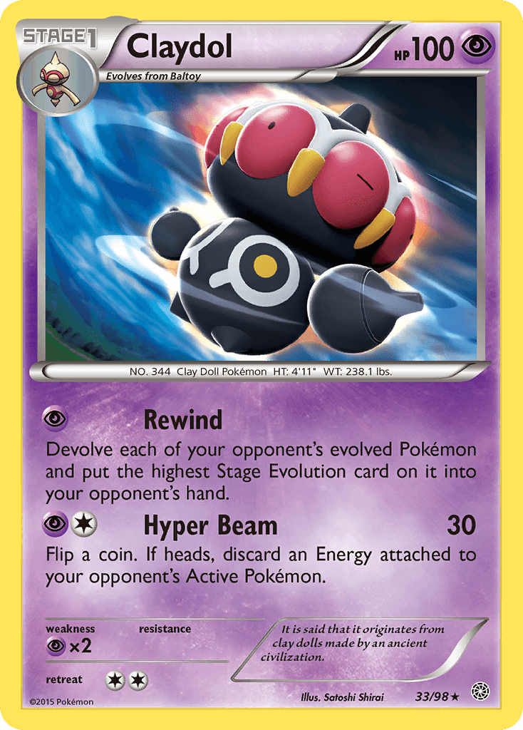 Claydol Pokémon card