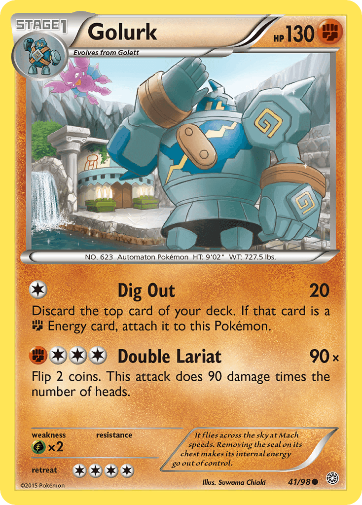 Golurk Pokémon card
