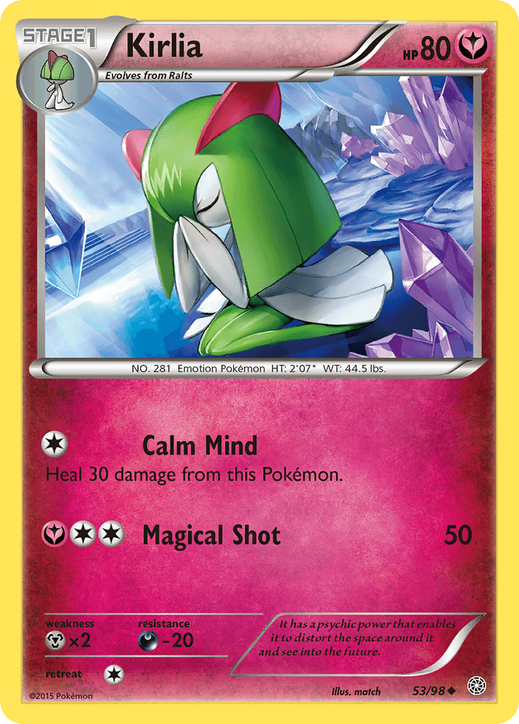 Kirlia Pokémon card