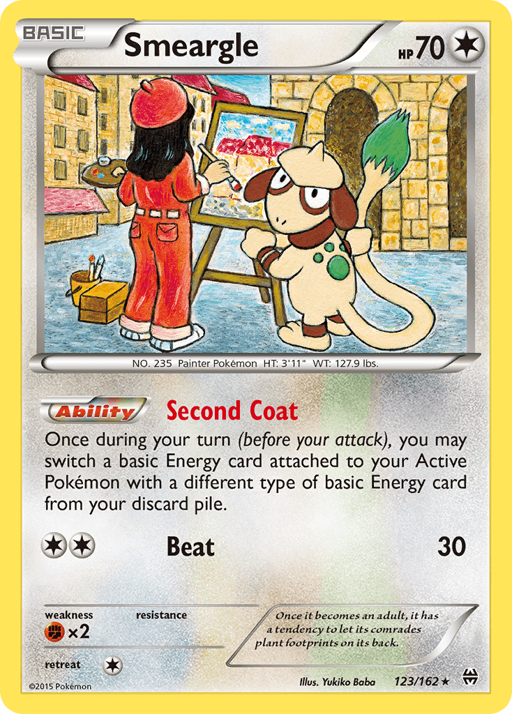 Smeargle Pokémon card