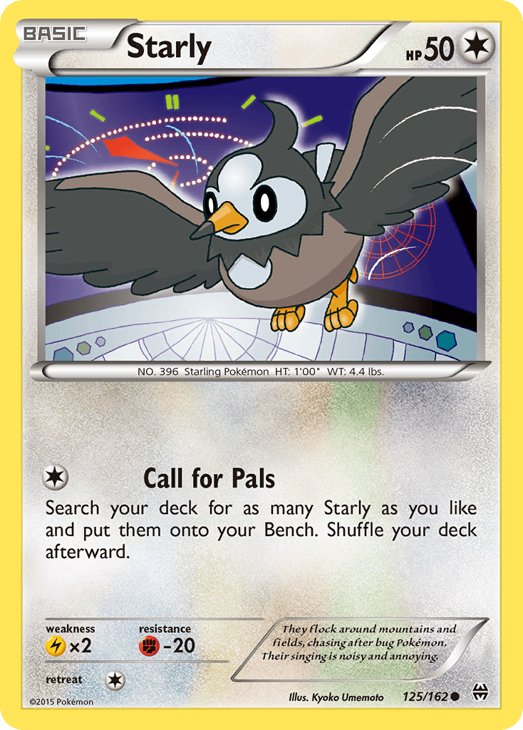 Starly Pokémon card