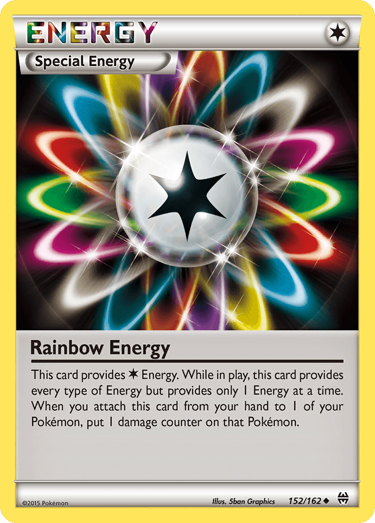 Rainbow Energy Pokémon card
