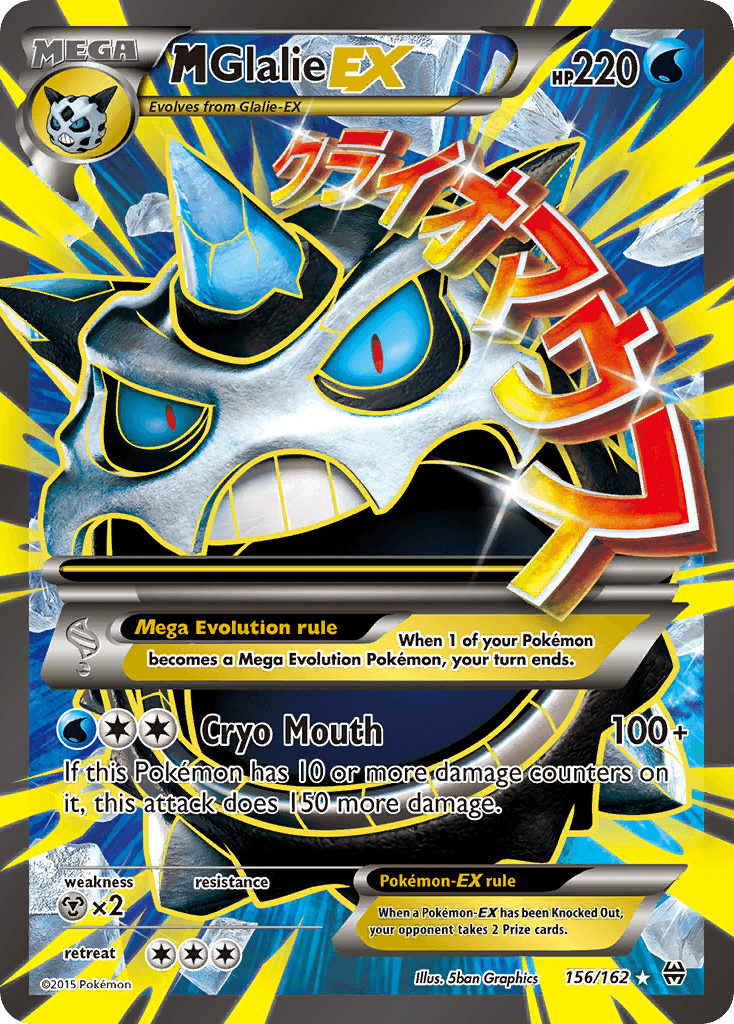 M Glalie-EX Pokémon card