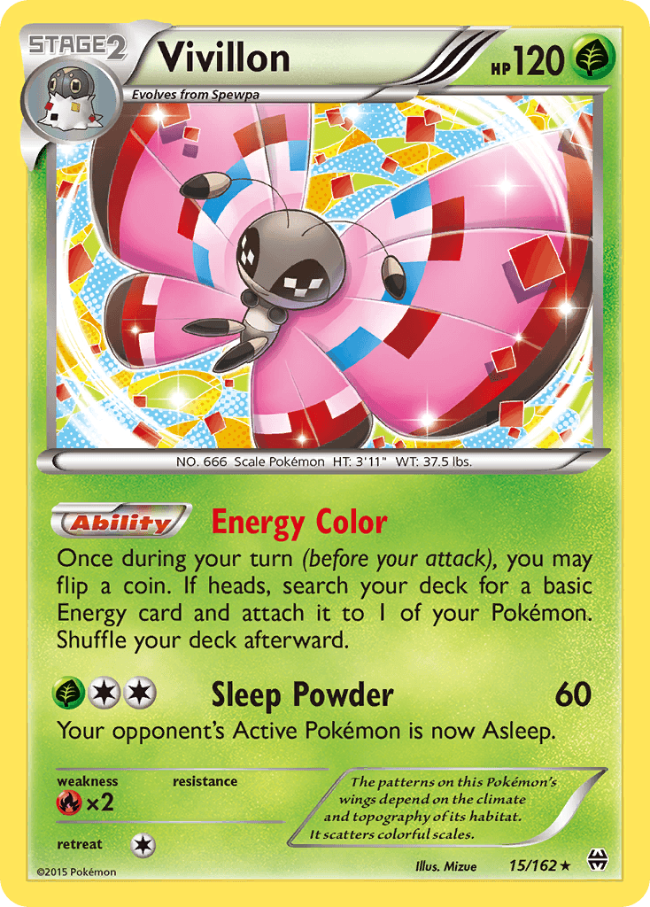Vivillon Pokémon card