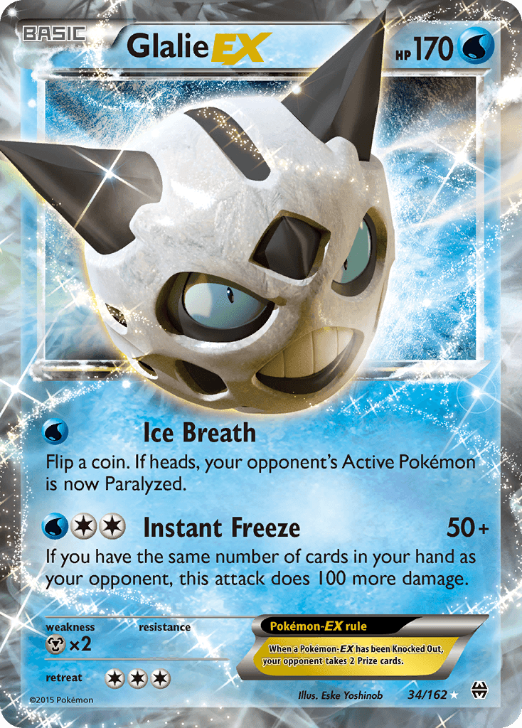 Glalie-EX Pokémon card