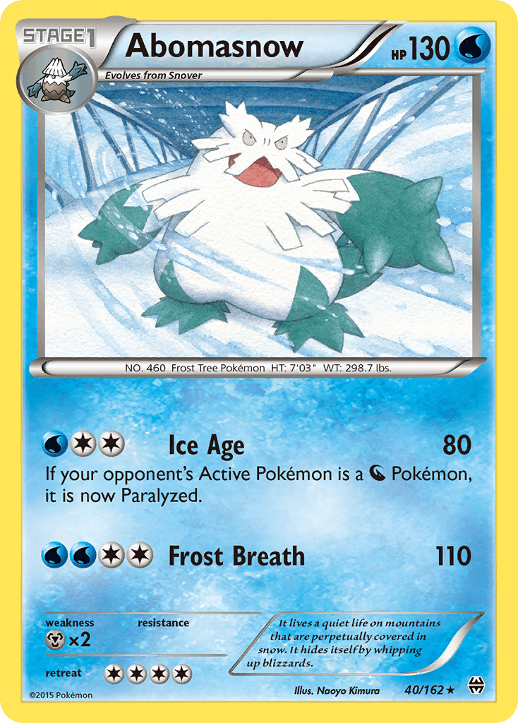 Abomasnow Pokémon card