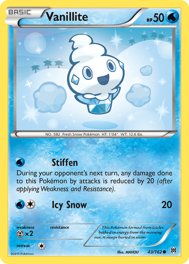 Vanillite Pokémon card