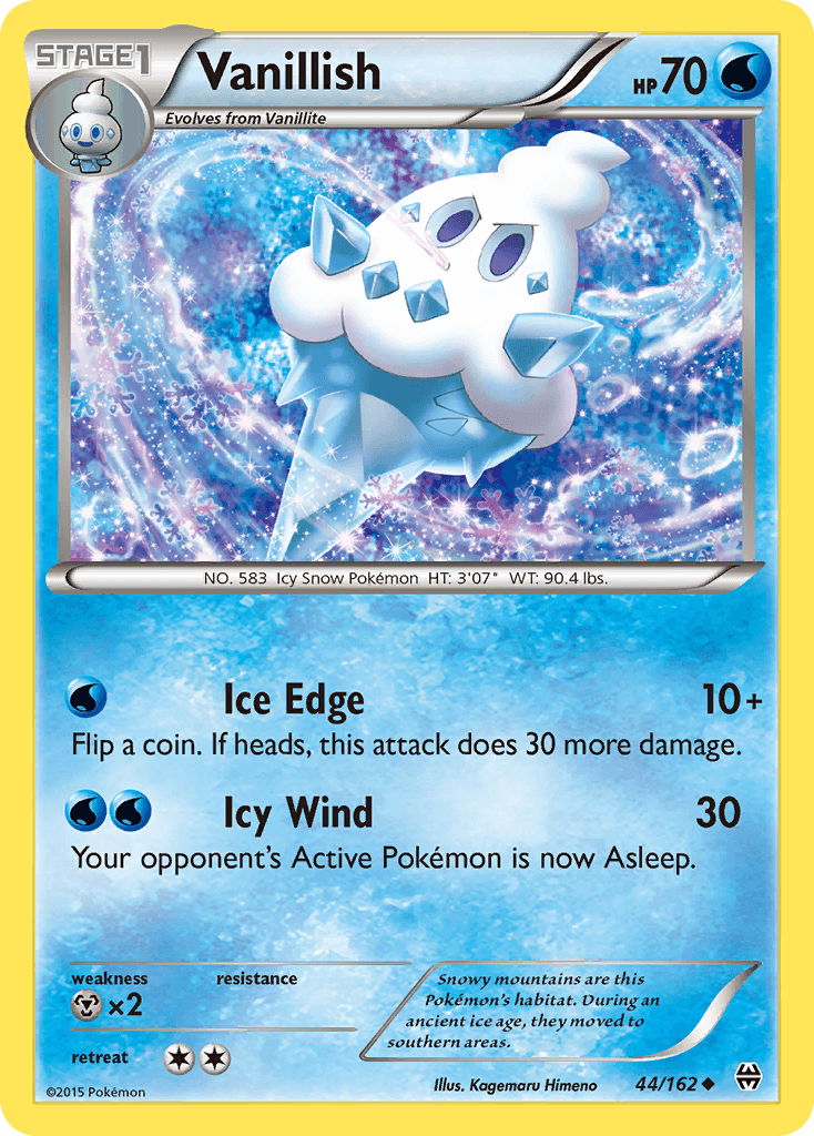 Vanillish Pokémon card