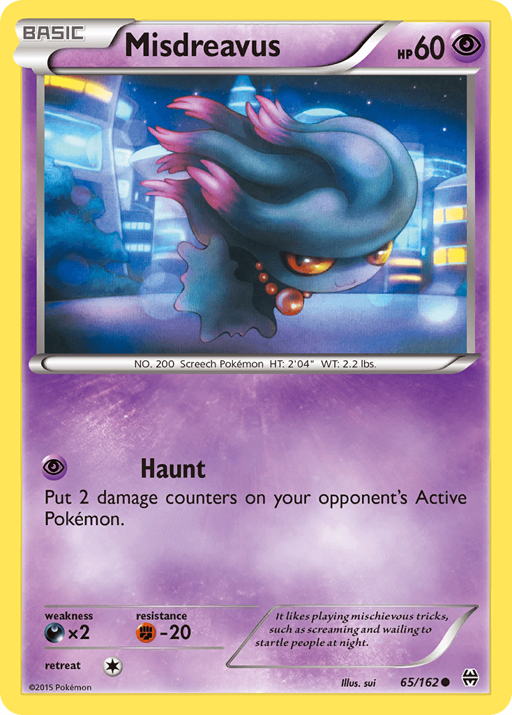 Misdreavus Pokémon card