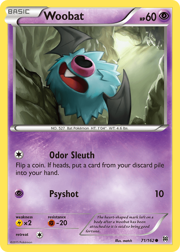 Woobat Pokémon card
