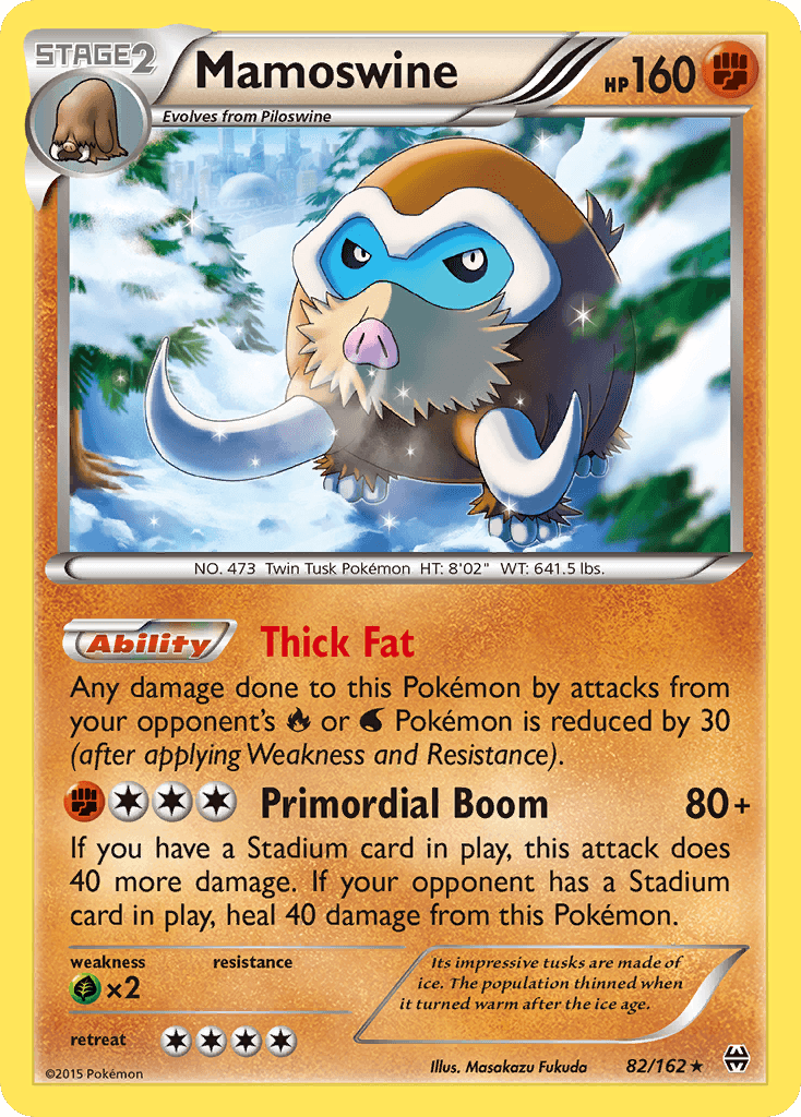 Mamoswine Pokémon card