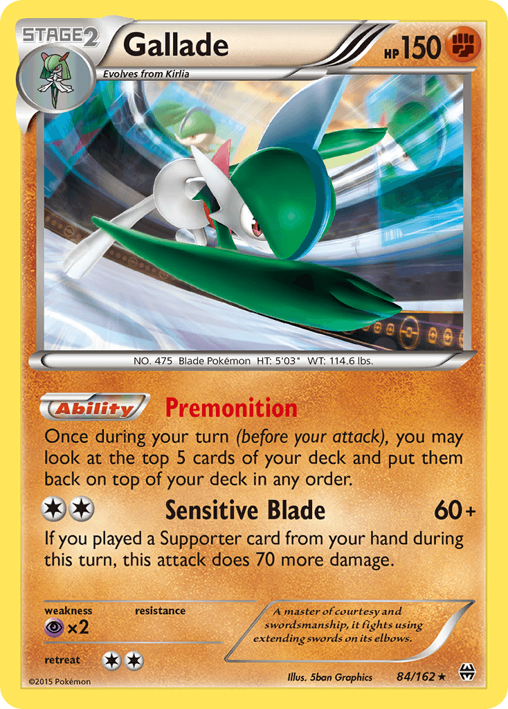 Gallade Pokémon card
