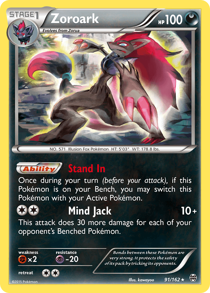 Zoroark Pokémon card